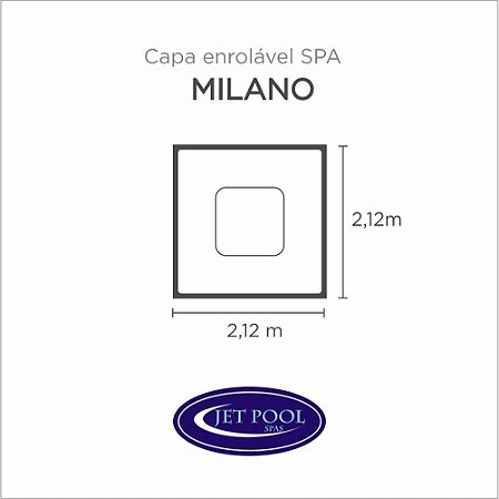 Capa Spa Enrolável Spa Milano Jet Pool