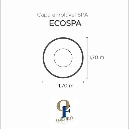 Capa Spa Enrolável Spa Ecospa Ouro Fino