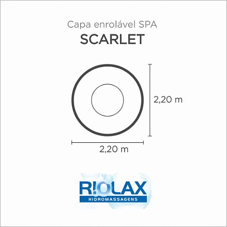 Capa Spa Enrolável Banheira Scarlet Riolax