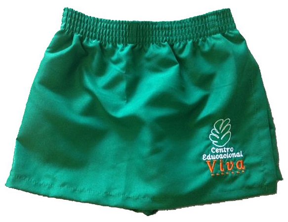 short saia verde