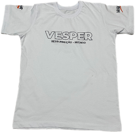 RR CAMISETA VESPER - ENSINO MEDIO -100% ALGODÃO ORGÂNICO