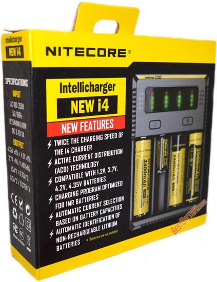 Carregador de Baterias Nitecore New i4