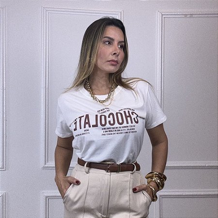 T-shirt Estampa Chocolate