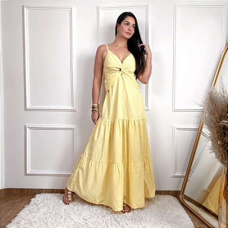Vestido Longo com Bojo Feminino Noronha Tamanho Unico - Dress Code