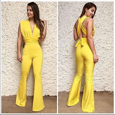 Macacão 6 em 1 Amarelo Dress Code - dress code moda