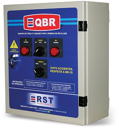 QBR - Quadro de Comando para 2 Bombas de Recalque 220V