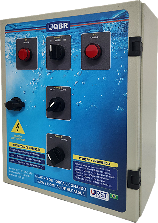 QBR - Quadro de Comando para 2 Bombas de Recalque 220V