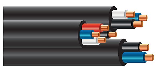 Cabo de Alimentação 5x16mm² (metro) para QCE-20kW e 30kW