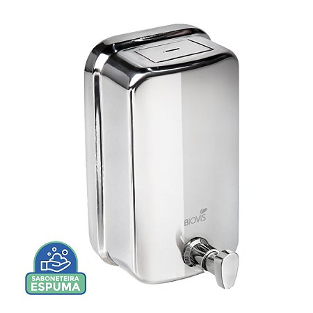 Saboneteira Espuma Inox Escovado Visium 1000 ML - Biovis