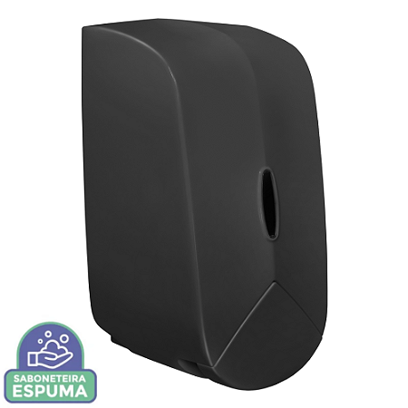 Saboneteira Espuma Hígia Preta - Biovis