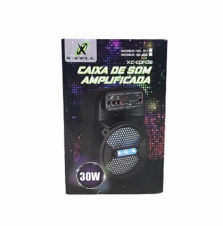 MINI CAIXA DE SOM, MARCA X-CELL. MOD. XC-QS-828