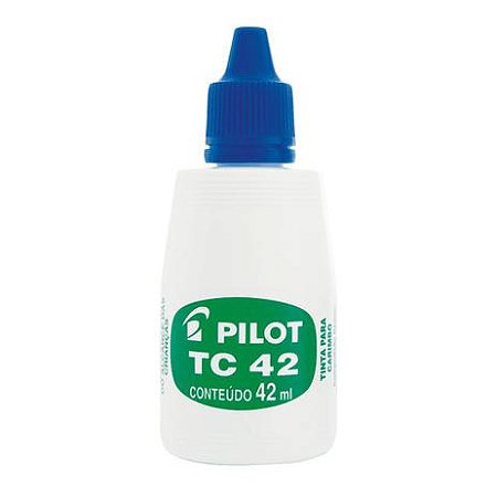 TINTA PARA CARIMBO AZUL 42ML PILOT TC42 UNID.