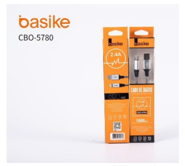CABO DE DADOS USB TYPE-C 2.4A 1M BASIKE CBO-5780
