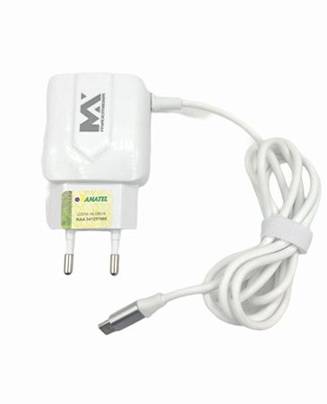 CARREGADOR RAPIDO 3.6A MICRO USB V8 1M + 2 SAIDAS USB MAXMIDIA MAX-CAR65