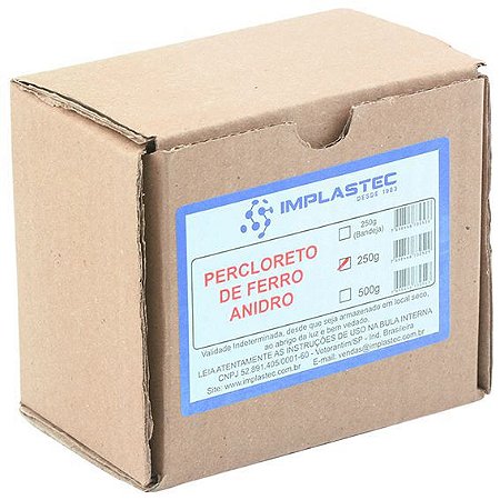 PERCLORETO DE FERRO ANIDRO 250g IMPLASTEC