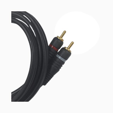 CABO 2 + 2 RCA, OD 5MM, PRETO - 1M