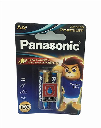 PILHA PANASONIC ALCALINA PREMIUM  AA C/ 2  (03712) LR6EGR/2B96