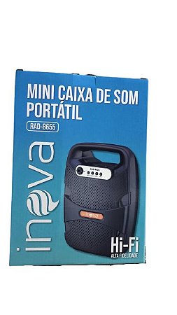 MINI CAIXA DE SOM PORTÁTIL INOVA RAD-8655