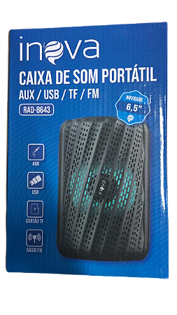 MINI CAIXA DE SOM PORTATIL INOVA RAD-8643