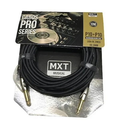 CABO DE GUITARRA P10 MONO 10 METROS OD:6MM MXT PRO SERIES