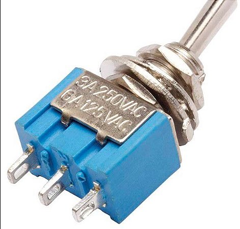 CHAVE HH ON/ON 3A 250V 6A 125V - 6TERMINAIS E 2 POSIÇOES