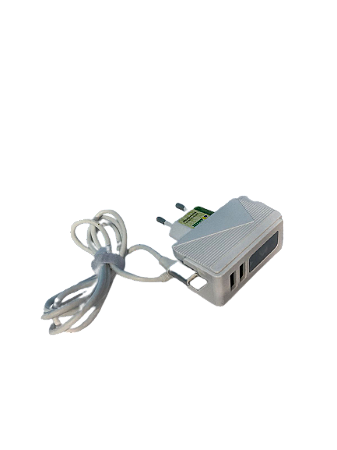 CARREGADOR RAPIDO 2.4A MICRO USB V8 1M + 2 USB MAXMIDIA MAX-CAR133