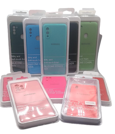 CAPA SILICONE COVER BLISTER SAMSUNG A20S FEMININO