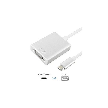 CABO ADAPTADOR USB-C 3.1 TYPE-C PARA VGA JC-TYC-VGA