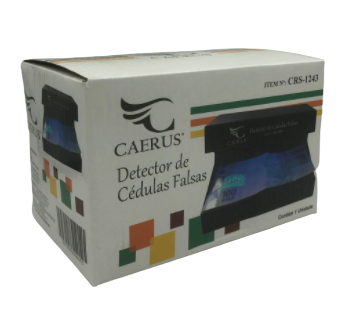 DETECTOR DE CEDULAS FALSAS CAERUS CRS-1243