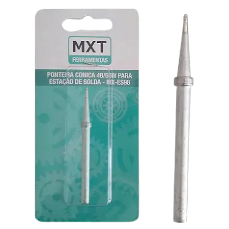 PONTEIRA CONICA 48/55W PARA ESTACAO DE SOLDA - MODELO MX-ES98 - EMBALAGEM COM 1 UNIDADE