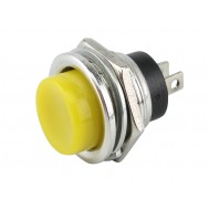 CHAVE PUSH BUTTON ON/OFF 3A 125V MOD: PBS-26B AMARELO