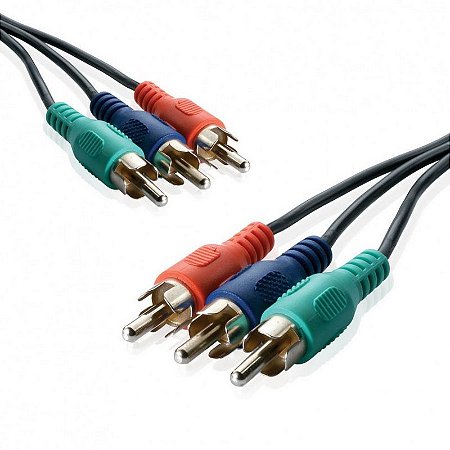 CABO RCA VIDEO COMPONENTE CABO GROSSO GOLD X-CELL (1.8 metros) BAG
