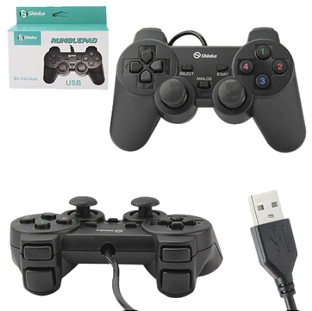CONTROLE ANALOGICO COM FIO USB PARA PC SHINKA SH-CTL-USB