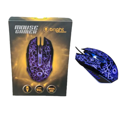 MOUSE GAMER LIGHT 6 BOTOES DPI 800 / 2400 BRIGHT 0447