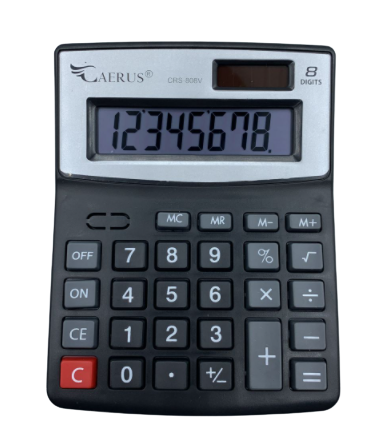 CALCULADORA 8 DIGITOS CAERUS CRS-808V