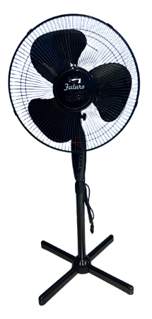VENTILADOR PEDESTAL FUTURO PRETO 127V OEM