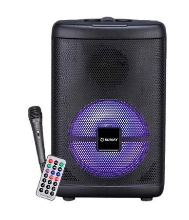 CAIXA DE SOM GEDI BLACK BLUETOOTH PORTATIL SUMAY SM-CAP27