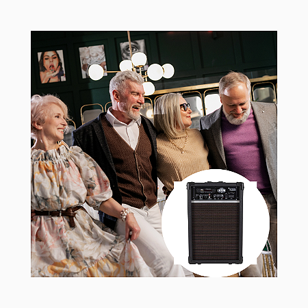 CAIXA DE SOM MULTIUSO HAYONIK IRON200 CLASSIC PRETA