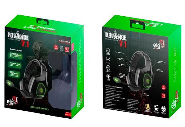 HEADSET GAMER REVENGE 7.1 USB ELG