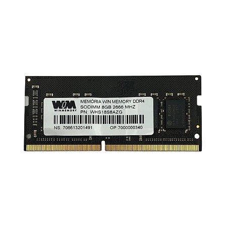 MEMORIA NOTE 8GB DDR4 2666 WIN MEMORY WHS18S8AZG OEM