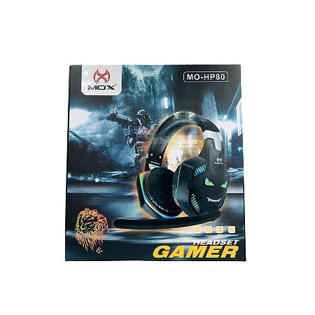 HEADSET GAMER MOX MO-HP80 PRETO