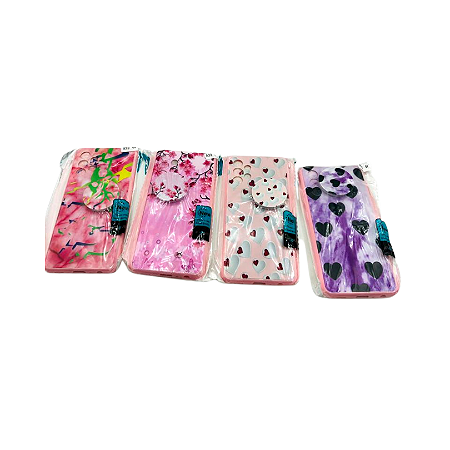 CAPA ESTAMPADA COM SUPORTE FEMININA NOTE 10 4G