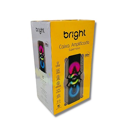 CAIXA DE SOM AMPLIFICADA SUPERNOVA 200W BRIGHT C12