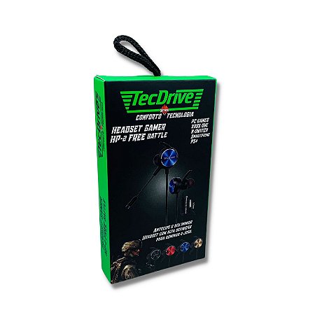 HEADSET GAMER COM MIC TECDRIVE HP-2 FREE BATTLE