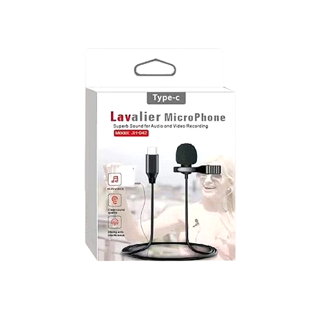 MICROFONE DE LAPELA COM ENTRADA TIPO C SHINKA JH-042