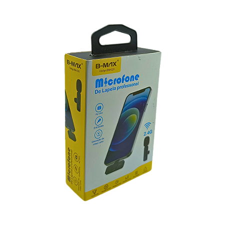MICROFONE DE LAPELA COM ENTRADA IPHONE  B-MAX BM-220IP