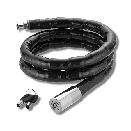 CADEADO PARA MOTOCICLETA DE ALUMINIO REVESTIDO DE PLASTICO BAR-14975-3