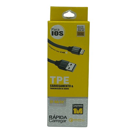 CADO DE DADOS USB LIGHTNING 2.4A B-MAX BM8626