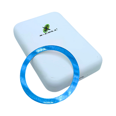 CARREGADOR PORTÁTIL MAGNETICO SEM FIO POWER BANK 8000mAh 10W PRETO XC-BANK-15 X-CELL