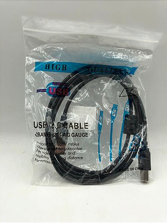 CABO USB A/B PARA IMPRESSORA 1.8 METROS F3